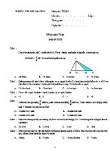 Đề thi môn Toán Lớp 5 - Mã đề 109 - Trường Tiểu học Đại Phúc